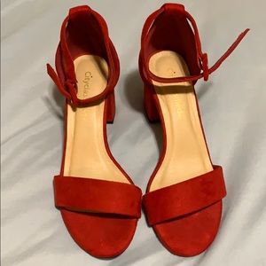 Red Suede heels!